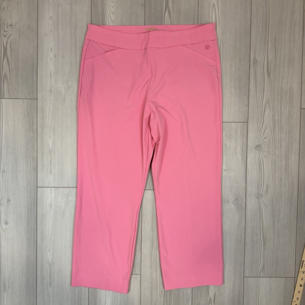 NEW Lilly Pulitzer Luxletic Pink Size 16 Alston 26" Cropped Golf Pants  Pull On‎